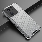 For Xiaomi 13T Pro Shockproof Honeycomb Phone Case(White)