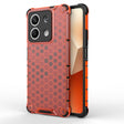 For Redmi Note 13 Shockproof Honeycomb Phone Case(Red) - Xiaomi Cases by PMC TechLife | Online Shopping South Africa | PMC TechLife | Buy Now Pay Later Mobicred