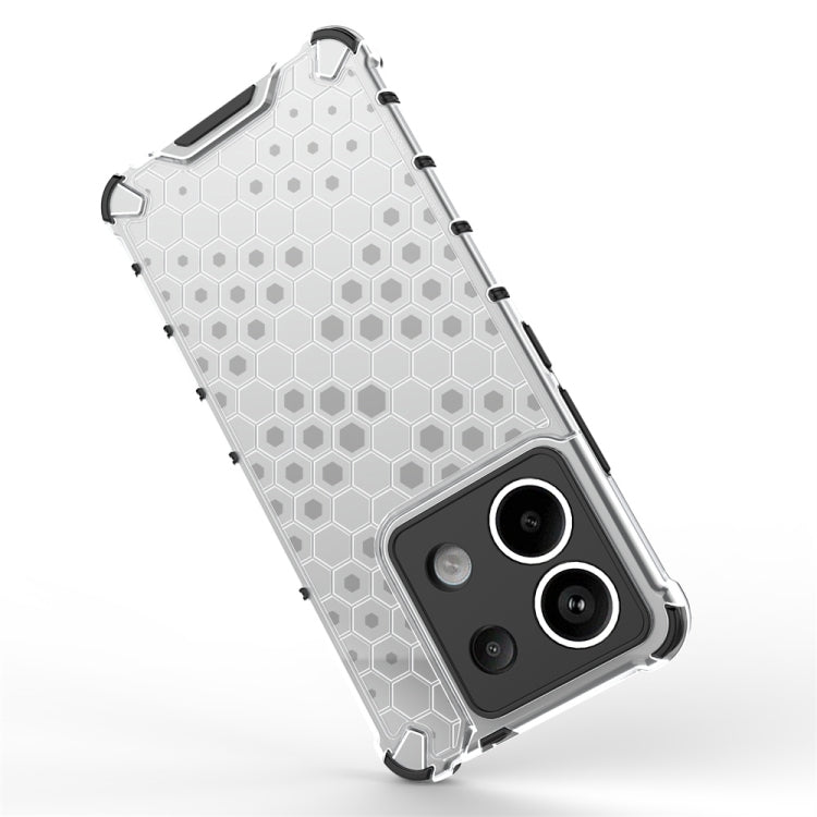 For Redmi Note 13 Pro 5G Shockproof Honeycomb Phone Case(Blue)