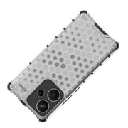 For Redmi Note 13 Pro+ Shockproof Honeycomb Phone Case(Red)