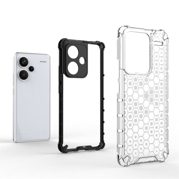 For Redmi Note 13 Pro+ Shockproof Honeycomb Phone Case(Green)