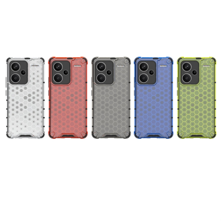 For Redmi Note 13 Pro+ Shockproof Honeycomb Phone Case(Green)
