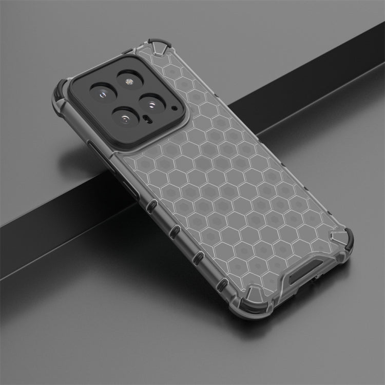 For Xiaomi 14 Shockproof Honeycomb Phone Case(Black)