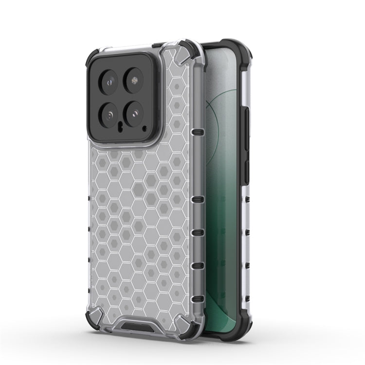 For Xiaomi 14 Shockproof Honeycomb Phone Case(White)