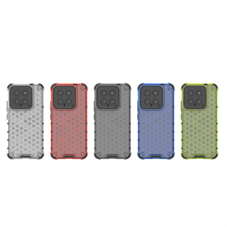 For Xiaomi 14 Shockproof Honeycomb Phone Case(Red)