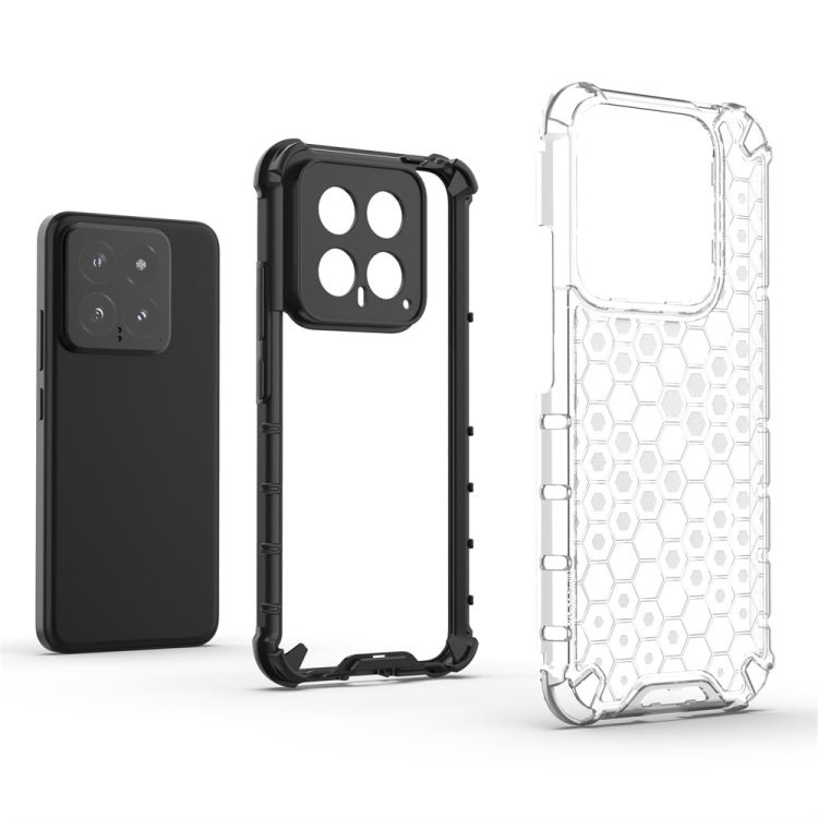 For Xiaomi 14 Shockproof Honeycomb Phone Case(Green)