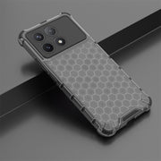 For Redmi K70 Shockproof Honeycomb Phone Case(Black)