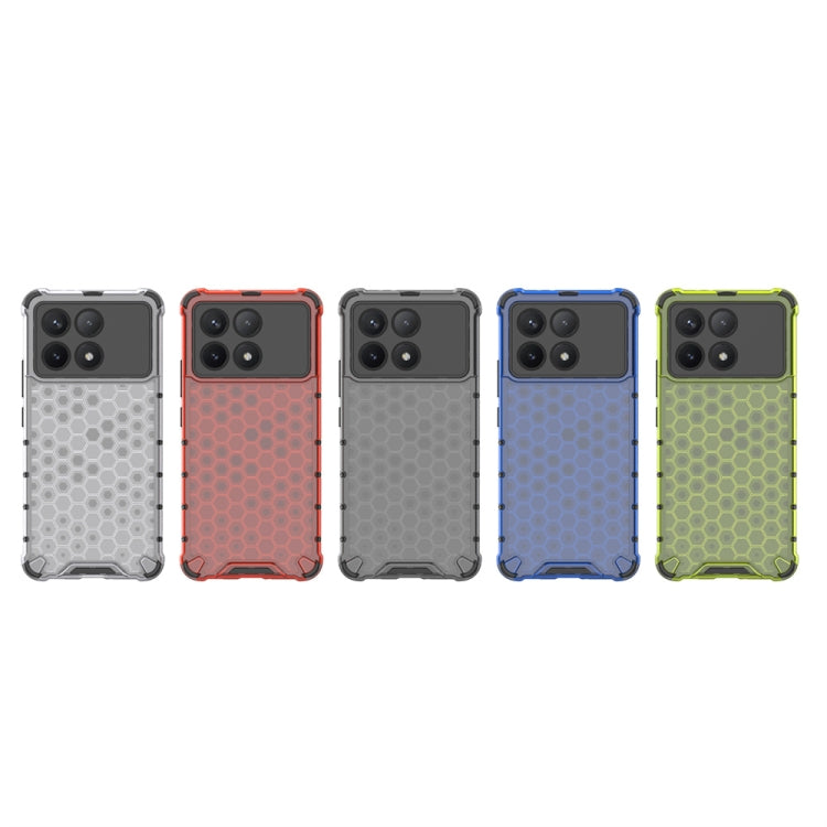 For Redmi K70 Shockproof Honeycomb Phone Case(White)