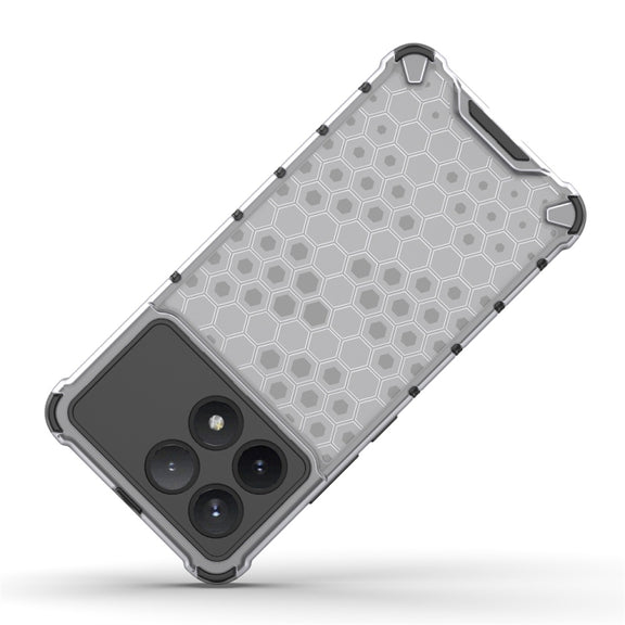 For Redmi K70 Shockproof Honeycomb Phone Case(Green)