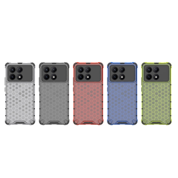For Redmi K70E Shockproof Honeycomb Phone Case(White)