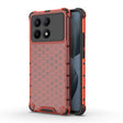 For Redmi K70E Shockproof Honeycomb Phone Case(Red) - K70E Cases by PMC TechLife | Online Shopping South Africa | PMC TechLife | Buy Now Pay Later Mobicred