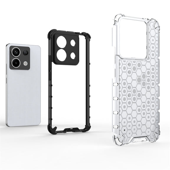 For Xiaomi Poco X6 Shockproof Honeycomb Phone Case(Green)