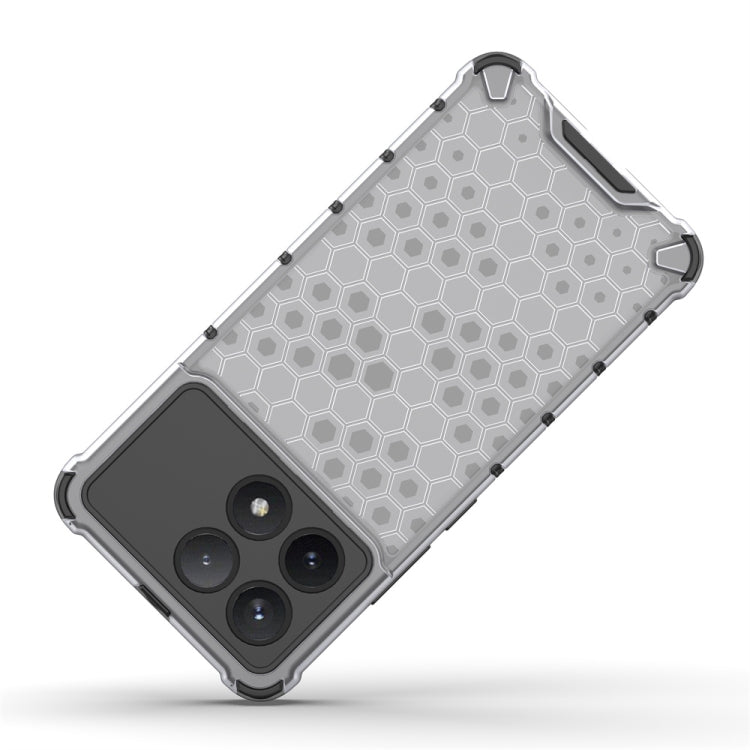 For Xiaomi Poco X6 Pro Shockproof Honeycomb Phone Case(Red)