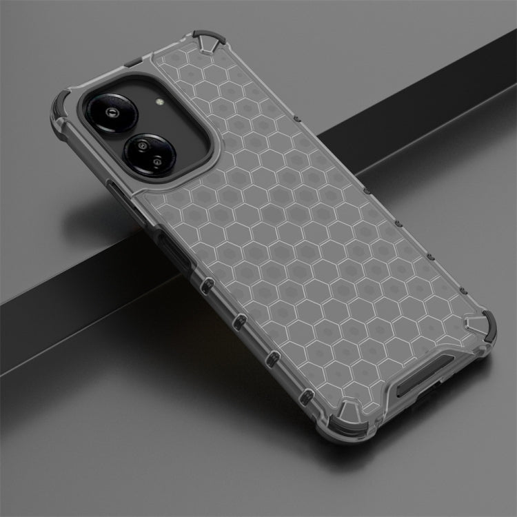 For  Redmi 13C 4G Shockproof Honeycomb Phone Case(Black)