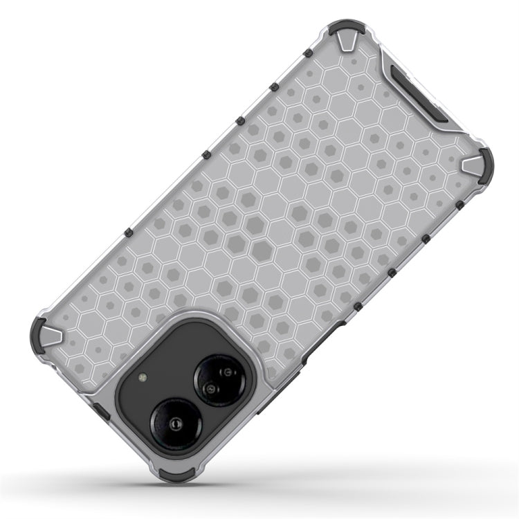 For  Redmi 13C 4G Shockproof Honeycomb Phone Case(Black)