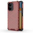 For  Redmi 13C 4G Shockproof Honeycomb Phone Case(Red) - Xiaomi Cases by PMC TechLife | Online Shopping South Africa | PMC TechLife | Buy Now Pay Later Mobicred