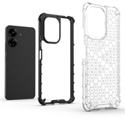 For  Redmi 13C 4G Shockproof Honeycomb Phone Case(Green)