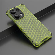For Redmi Note 13 4G Global Shockproof Honeycomb Phone Case(Green)