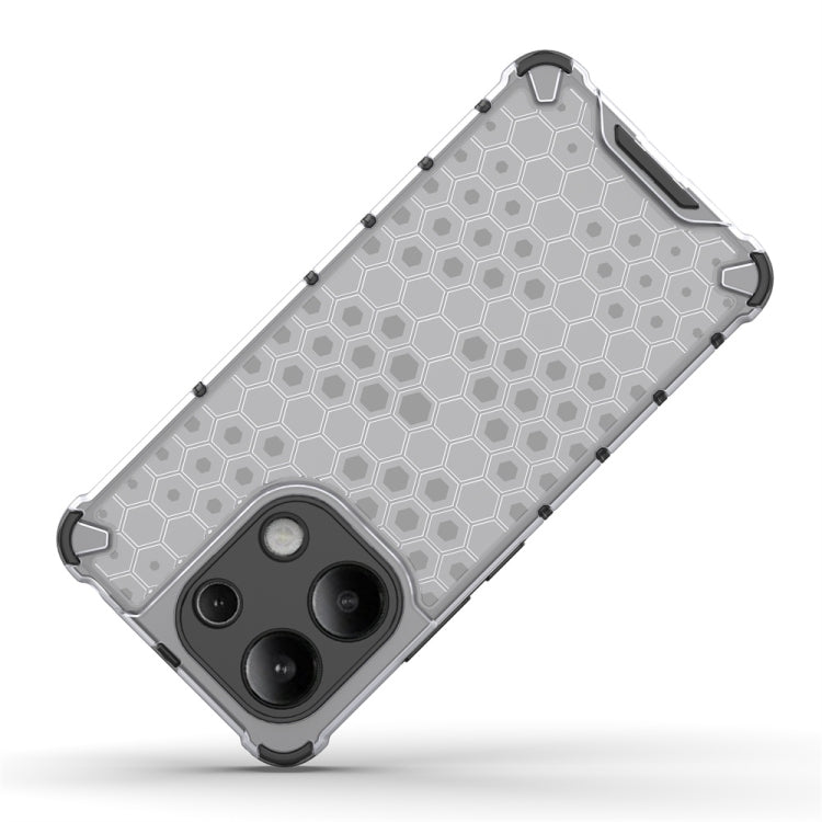 For Redmi Note 13 4G Global Shockproof Honeycomb Phone Case(Green)