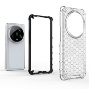 For Xiaomi 14 Ultra Shockproof Honeycomb Phone Case(Green)