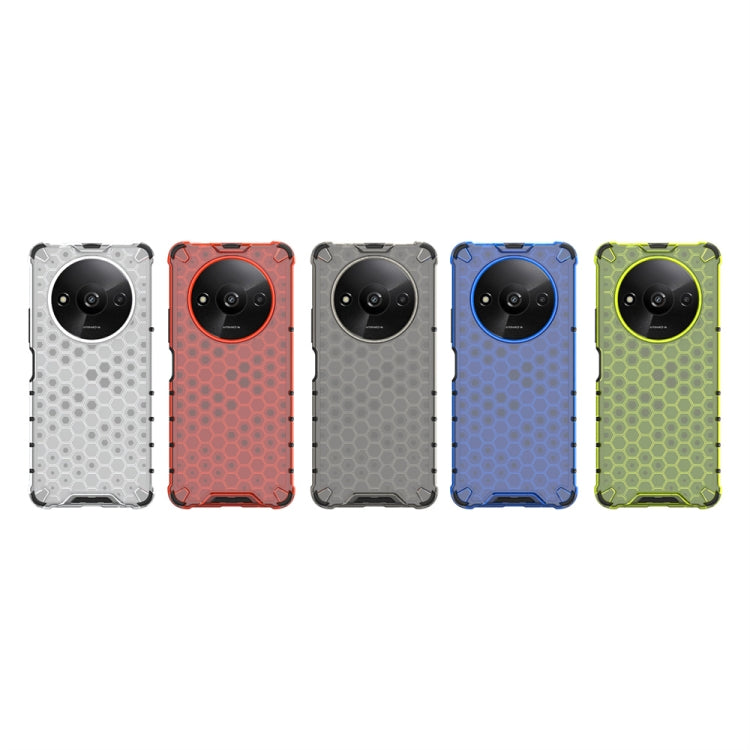 For Xiaomi Redmi A3 Shockproof Honeycomb Phone Case(Red)