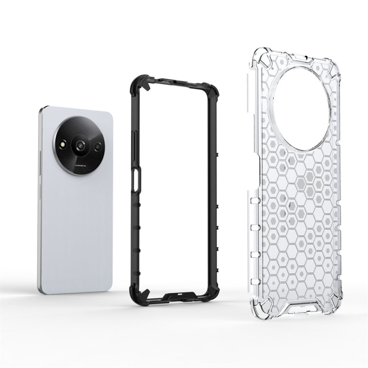 For Xiaomi Redmi A3 Shockproof Honeycomb Phone Case(Blue)
