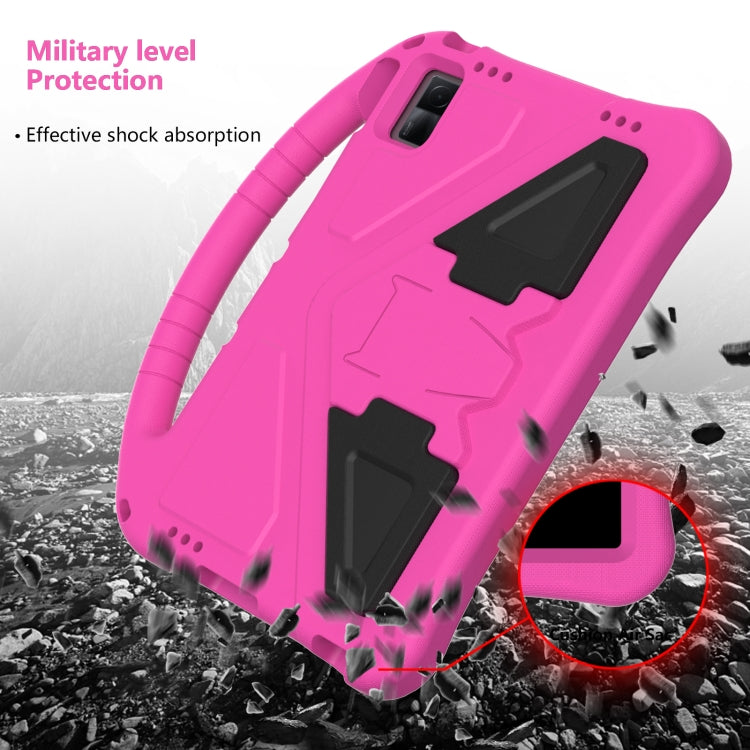 For Lenovo Tab M10 5G 2023 EVA Shockproof Tablet Case with Holder(Rose Red)