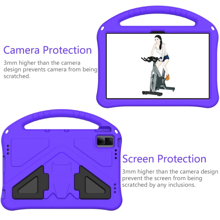 For Lenovo Tab M10 5G 2023 EVA Shockproof Tablet Case with Holder(Purple)