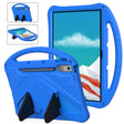 For Lenovo Xiaoxin Pad Pro 12.7 2025 EVA Shockproof Tablet Case with Holder(Blue) - Lenovo by PMC TechLife | Online Shopping South Africa | PMC TechLife | Buy Now Pay Later Mobicred