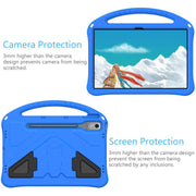 For Lenovo Xiaoxin Pad Pro 12.7 2025 EVA Shockproof Tablet Case with Holder(Blue)