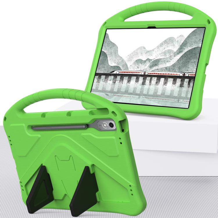For Lenovo Xiaoxin Pad Pro 12.7 2025 EVA Shockproof Tablet Case with Holder(Green)