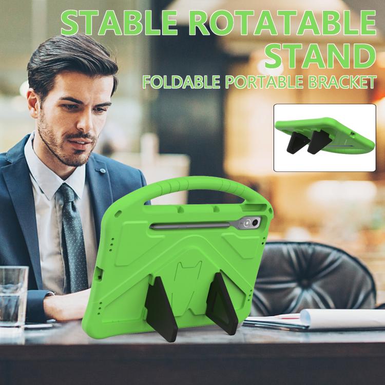 For Lenovo Xiaoxin Pad Pro 12.7 2025 EVA Shockproof Tablet Case with Holder(Green)