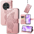 For Ulefone Note 15 Butterfly Love Flower Embossed Leather Phone Case(Rose Gold) - Ulefone Cases by PMC Jewellery | Online Shopping South Africa | PMC Jewellery | Buy Now Pay Later Mobicred