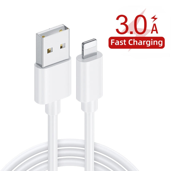PD30W USB-C / Type-C + QC3.0 USB Charger with 1m USB to 8 Pin Data Cable, AU Plug(White)