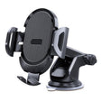 D33 With Air Vent Clip Suction Cup Base Gravity Sensing Car Phone Holder Bracket(Black) - Universal Car Holders by PMC Jewellery | Online Shopping South Africa | PMC Jewellery | Buy Now Pay Later Mobicred
