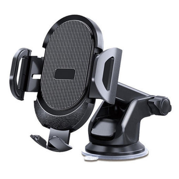 D33 With Air Vent Clip Suction Cup Base Gravity Sensing Car Phone Holder Bracket(Black)