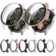 For Huawei Watch GT 4 46mm PC + Tempered Film Integrated Watch Protective Case(Pink)