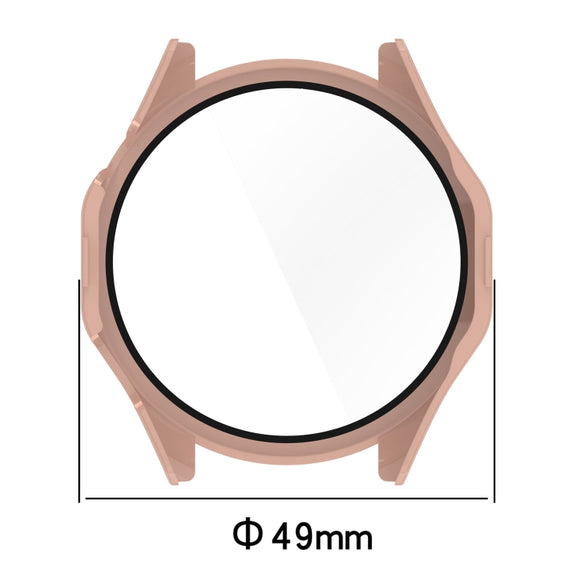 For Huawei Watch GT 4 46mm PC + Tempered Film Integrated Watch Protective Case(Green)