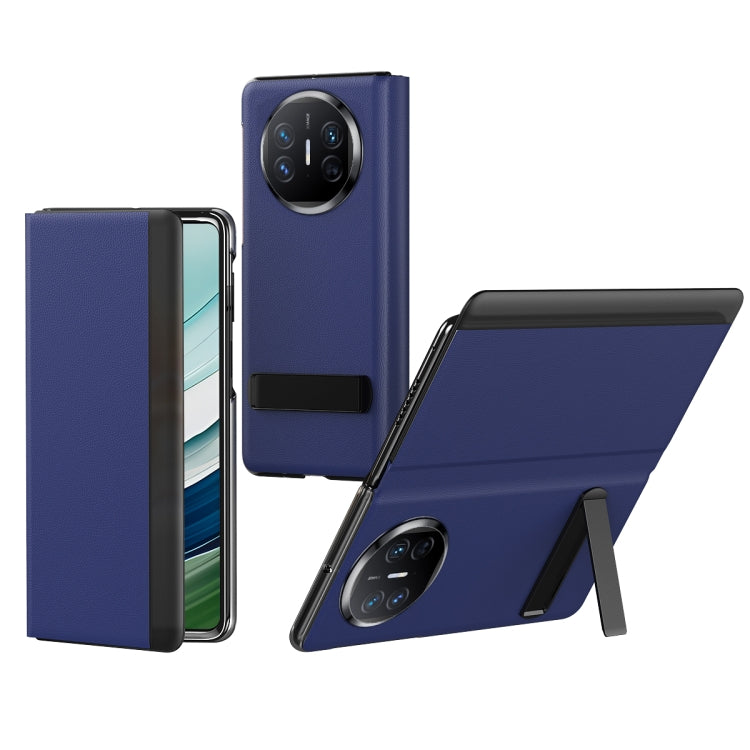 For Huawei Mate X5 All-inclusive Shockproof Phone Case with Holder(Blue)