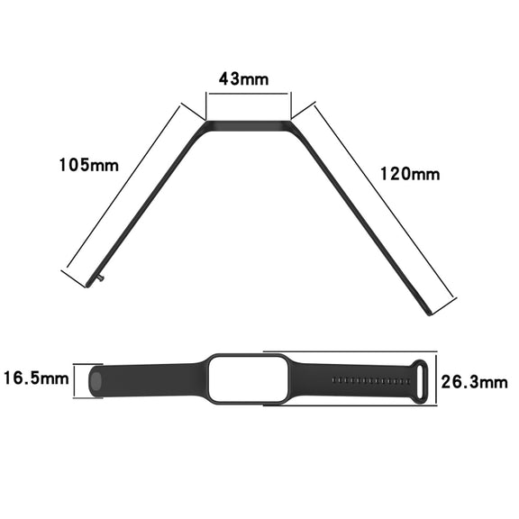 For Xiaomi Mi Band 8 Active Solid Color Integrated Silicone Watch Band(Purple)