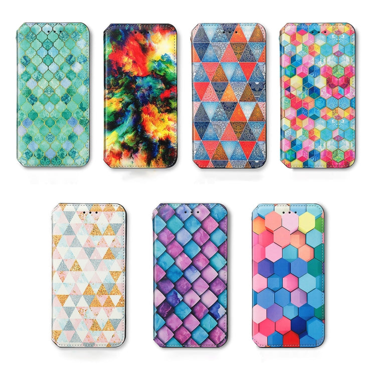 For Ulefone Note 15 CaseNeo Colorful Magnetic Leather Phone Case(Colorful Cloud)