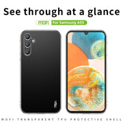 For Samsung Galaxy A55 MOFI Ming Series Ultra-thin TPU Phone Case(Transparent)