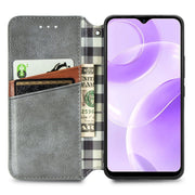 For Ulefone Note 15 Cubic Grid Pressed Magnetic Leather Phone Case(Grey)