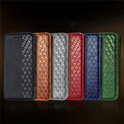 For Ulefone Note 15 Cubic Grid Pressed Magnetic Leather Phone Case(Black)