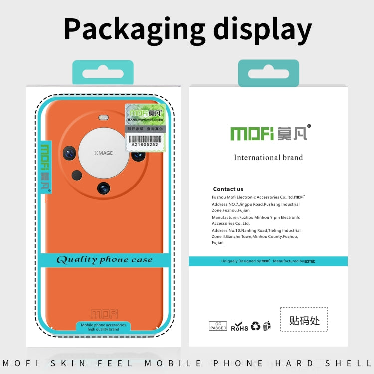 For Huawei nova 12 MOFI Qin Series Skin Feel All-inclusive PC Phone Case(Orange)