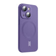 For iPhone 15 ENKAY MagSafe Matte TPU Phone Case with Lens Film(Purple) - iPhone 15 Cases by ENKAY | Online Shopping South Africa | PMC TechLife | Buy Now Pay Later Mobicred