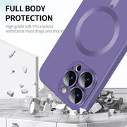 For iPhone 16 Pro Max ENKAY MagSafe Matte TPU Phone Case with Lens Film(Silver)