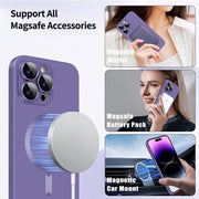 For iPhone 16 Plus ENKAY MagSafe Matte TPU Phone Case with Lens Film(Blue)