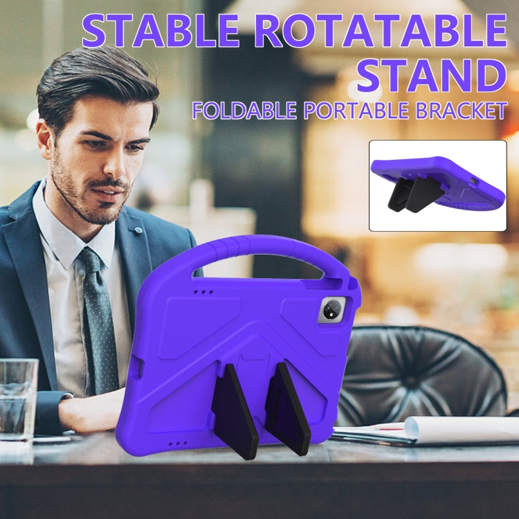 For Teclast M40 2022 EVA Shockproof Tablet Case with Holder(Purple)