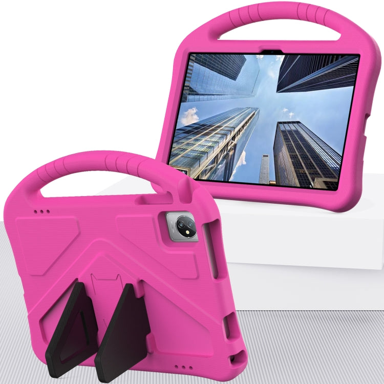 For Teclast M40 2022 EVA Shockproof Tablet Case with Holder(Rose Red)